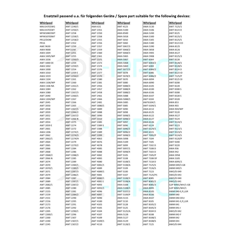 DL-pro Heating Element for Whirlpool Bauknecht Ignis 481010645279 IRCA 6033188R