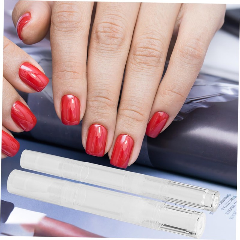 Baluue 12pcs Refillable Nail Oil Pens Empty Lip Gloss Containers