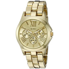 Accutime XOXO Women's Quartz Metal and Alloy Watch, Color:Gold-Toned (Model: XO5864)