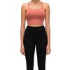 Lemedy brasier deportivo acolchado para mujer, playera sin mangas de