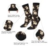 AOYEGO Beige Pug Funny Socks Cute Sad Puppy Bulldog Sit