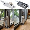 MY MIRONEY Black Sliding Door Lock for Window Glass Patio