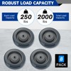 weyleity 8 Pack 5" Shopping Cart Replacement Wheels Kit