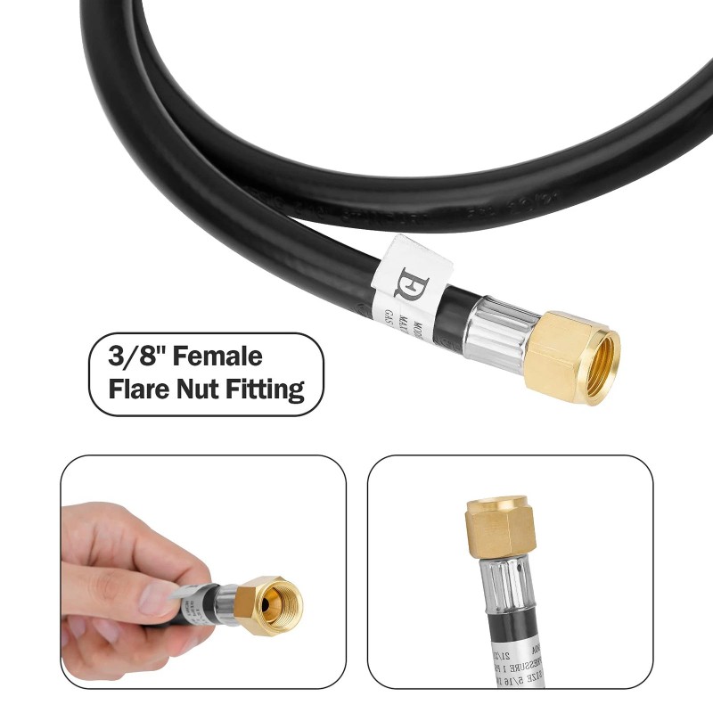 Stanbroil 4FT QCC1 Vertical Low Pressure Propane Hose and Regulator