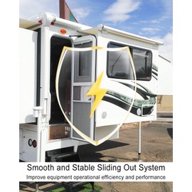 15FT 12V DC Motor Harness Replace 247768 Fit for Schwintek RV Travel Trailer Motorhome in-Wall Slide-Out System, 6 Pin Male-to-Female Motor Wiring Harness