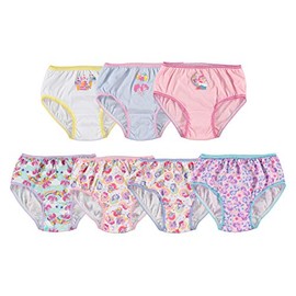 My Little Pony Girls 100% Combed Cotton 7PK Underwear in sizes 4,6,8
