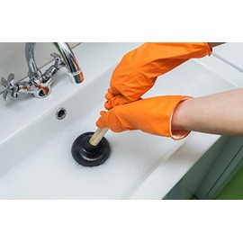 TrueCraftware- Toilet Rubber Plunger with 21” Wooden Handle- Heavy Duty Plungers for Bathroom Fix Clogged Toilets Bowl Plunger Drains for Bathroom Cleaning Durable Efficient