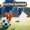 NUOBESTY Blank Flags, 48pcs Hand Waving Flags Small DIY Sublimation