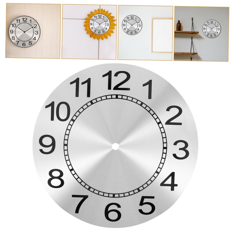 TEHAUX Replacement Round Clock Dial Panel DIY Clock Part with