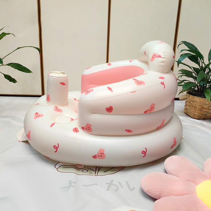 Baby Inflatable Seat with Air Pump Infant Back Support Sofa