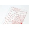 Midori 77716439 Mini 6-Hole Size Plotter/Plotter, Scale Underlay