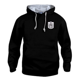 Fulham 1960s Retro Football Hoodie Embroidered Logo (S)