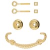 Ornate Heavy Solid Brass Drawer Bail Pull | Centers: 3"