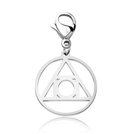 Sello hermético de la luz, símbolo de alquimia, joyería de alquimia, elixir de la vida, símbolo de clip, colgante con cierre