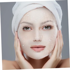 FOMIYES 100pcs Beauty Gauze Spa Face Mask Gauze Masks Facial Device Face Masks Skincare Spa Facial Mask Net Mask Facial Pads Skin Care Facial Mask Precut Facial Gauze Mask White