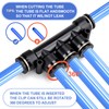 Bwintech 5 pieces 8 mm OD straight connectors, 5-way quick