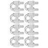 8pcs 3/8 Pulgadas M10 Cable de Acero Inoxidable Cable Clip