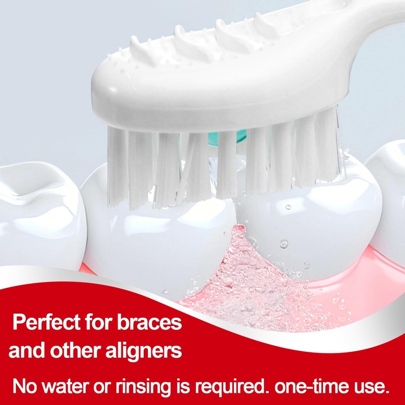Malisseladi Mini Disposable Toothbrushes with Toothpaste and Toothpick, Tongue Cleaners,