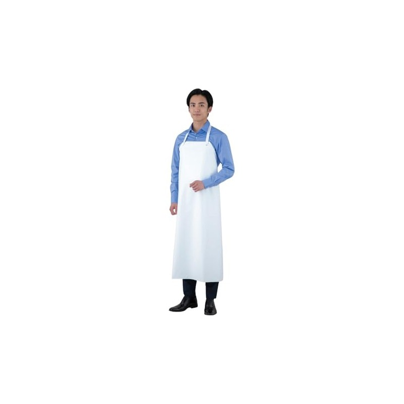 Azuwan AP-CR110 Apron, Apron (Industrial) White, One Size Fits All