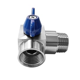 Beduan 3/8” NPT Mini Ball Valve Male to Female Stainless steel 90 Degree Street Elbow Shut Off Valve