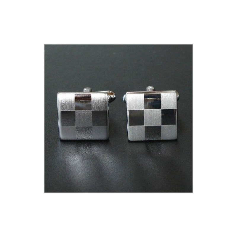 Kamakura Cuff Workshop sc025 Silver Two-Tone Cufflinks, Silver