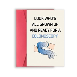 Missonemi Funny Birthday Cards for Women Men, Birthday Prank Gifts Cards, Interesting Doctor To Do The Examination Card for Family, Naughty Funny Cards for Sister Brother, Rude Bday Cards for Friends