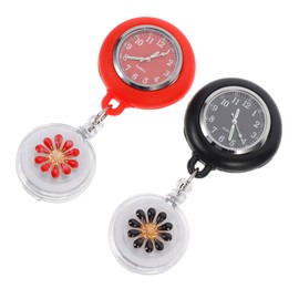 FOMIYES 2pcs Retractable Clip Nurse Fob Watch for Doctors Medical Workers Lightweight Pocket Watch with Durable Design Easy to Carry for Daily Use and Student Exams