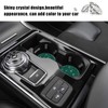 Ziciner 2PCS Bling Car Cup Holder Coaster, 2.73 Inch Anti-Slip