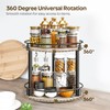 YATINEY Lazy Susan Organizer, Rotating Spice Rack, 2 Tier Spice