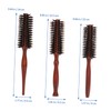 IWOWHERO 3Pcs Handle Bristle Hairbrush Detangling Round Hair Brush for