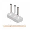 TOP-VIGOR 5Pcs 8mm x 60mm Dowel Pins, 304 Stainless Steel