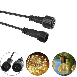 Waterproof Extension Cable for Solar Outdoor String Lights, 6 Ft Extension Cord aka Wire for Solar Strip Lights