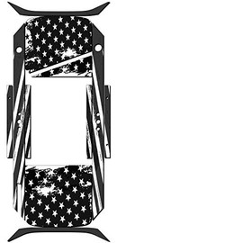 Graphics for OneWheel Plus XR, Merica Matte Black Design, Rail Decals and Grip Tape only, Earth SURF Designs by Senge Graphics Inc.