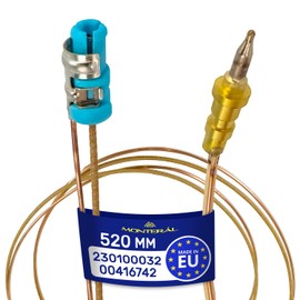 Thermocouple for Gas Cooker 520 mm with the Original Code 230100032 for Beko 00416742 416742 for Bosch for Siemens - MADE IN EU - Warranty 10 Years – MONTERAL
