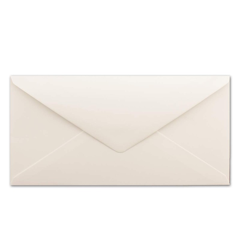 Envelopes size DIN Long, gummed, wet seal, Gold / Silver