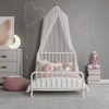 Little Seeds Quinn Whimsical Metal Toddler Bed, Off White