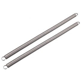 sourcingmap Extension Spring - 1.2mm Wire Dia , 12mm OD , 300mm Free Length Spring Steel Small Dual Hook Tension Spring 2pcs