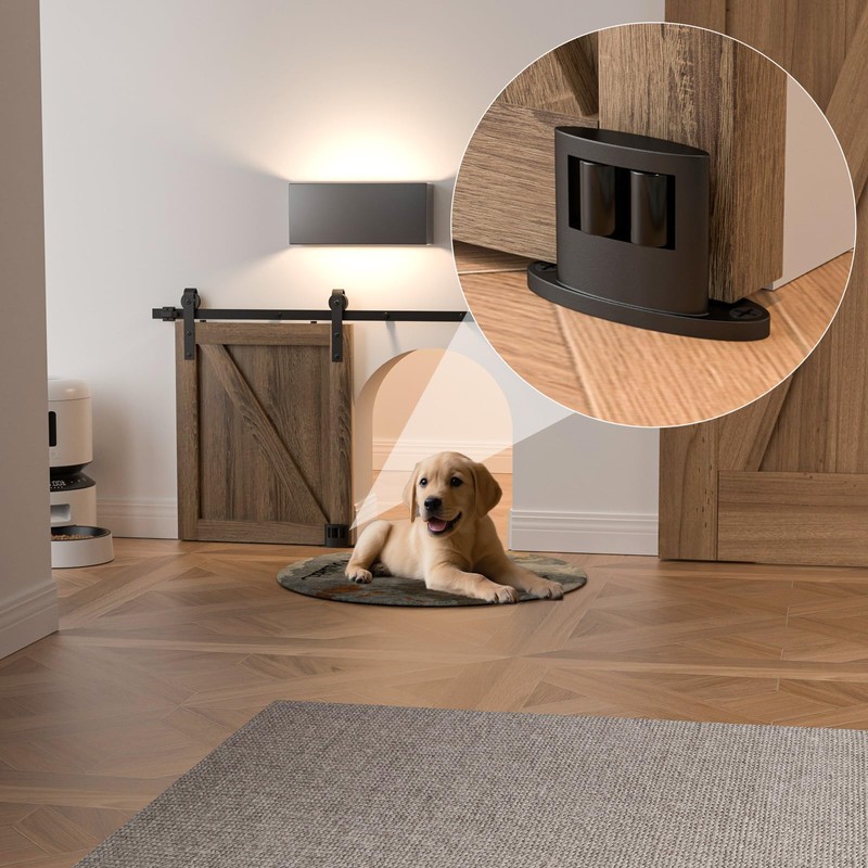 Sliding Barn Door Floor Guide for Bottom,Adjustable Wall Mounted Barn