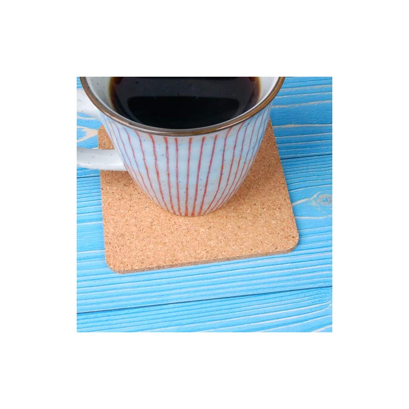 Good-L Cork Coasters (Non-Rough W Polished) (3.5 x 3.5 inches