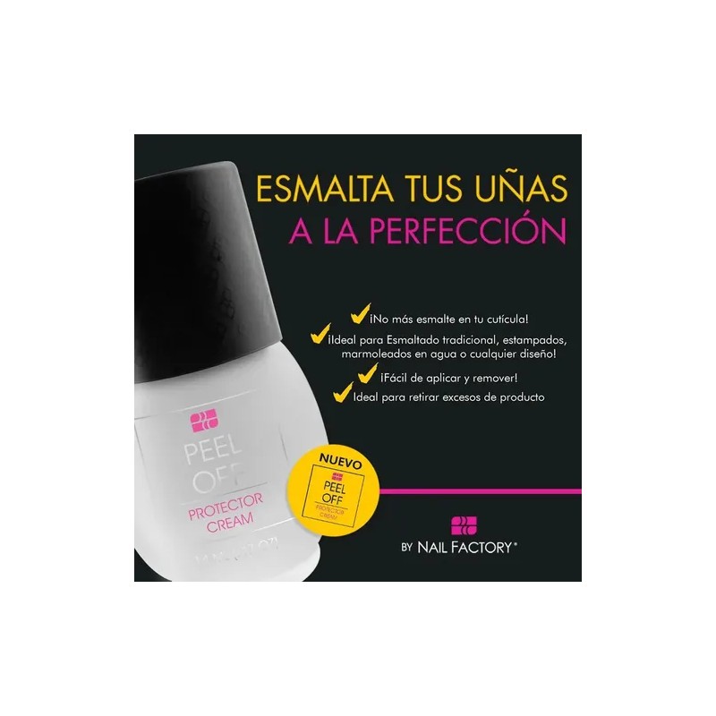 Peel Off Crema Protectora Para Cuticula , Nail Factory