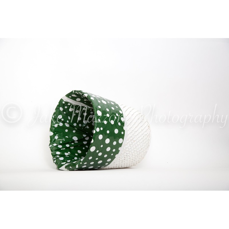 Designerliners Waste Basket Liner Bags - Green Polka Dot 12