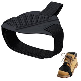 WeddHuis Motorcycle Shoe Protector, Gear Shifter Gear Shift Protection Pad with Adjustable Elastic Band, Rubber Motorcycle Shoes, Non-Slip, Anti-Fall