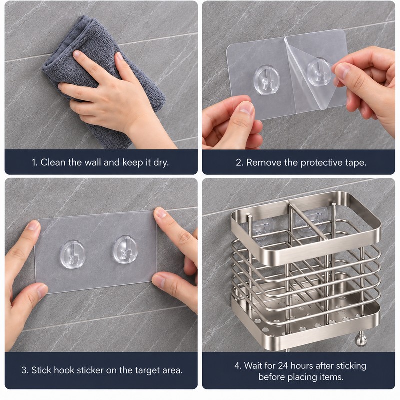 Stainless Steel Toothbrush Holder for Bathroom – 2-Slot Wall-Mounted Organizer