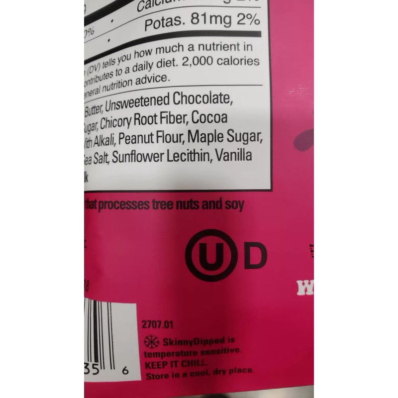 Skinny Dipped Dark Chocolate Peanut Butter Cups, 30 Individual Wrapped,