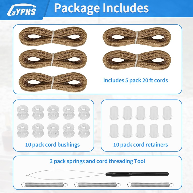 GYPNS RV Pleated Shade Repair Kit Fit for Camper Blinds