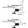 Prime-Line C 1222 Diecast Non-Keyed Sliding Glass Door Handle Set,