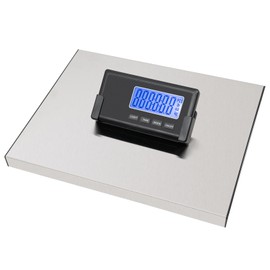 LCD Digital Floor Scale,201 Stainless Steel Commercial Scales Digital Weight Wireless Remote Display Heavy Duty Weight Scale for Post Offices Warehouses Factories Industry Load 396 Lbs