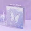 GEHENFRUCHT 3D Pop Up Card Butterflies, Purple Greeting Card with