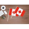 50 Pack Mini Canada Flags, 5.5x8.3 Inch, Grand Opening, Carnival,