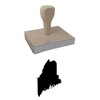 Infusion Maine State Rubber Stamp, 3 X 2'' Wood Stamp